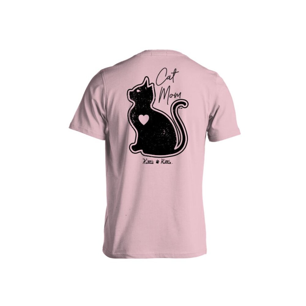 New KITTIE KITTIE The Cat mom T SHIRT Light Pink